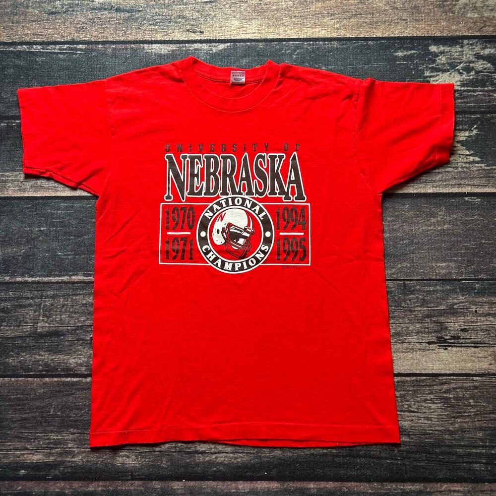 Vintage 1995 UNIVERSITY OF NEBRASKA CORNHUSKERS football national champions XL